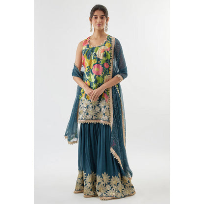 Gopi Vaid Kalki Sleeveless Sharara Set