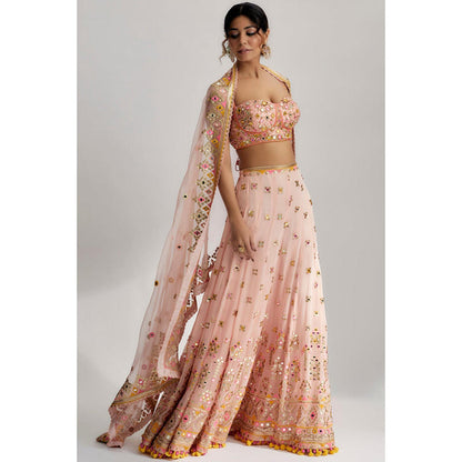 Gopi Vaid Ira Bustier With Flared Pants