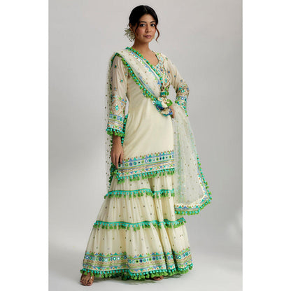 Gopi Vaid Maahika Layered Sharara Set