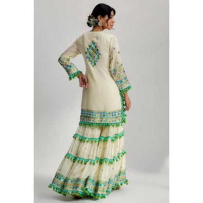 Gopi Vaid Maahika Layered Sharara Set