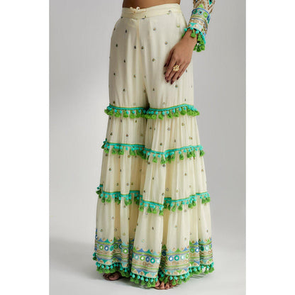 Gopi Vaid Maahika Layered Sharara Set