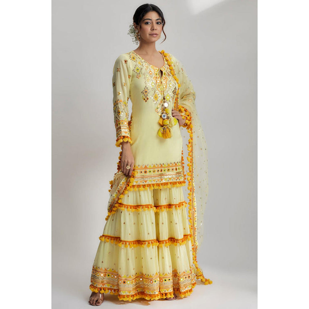 Gopi Vaid Maahika Layered Sharara Set