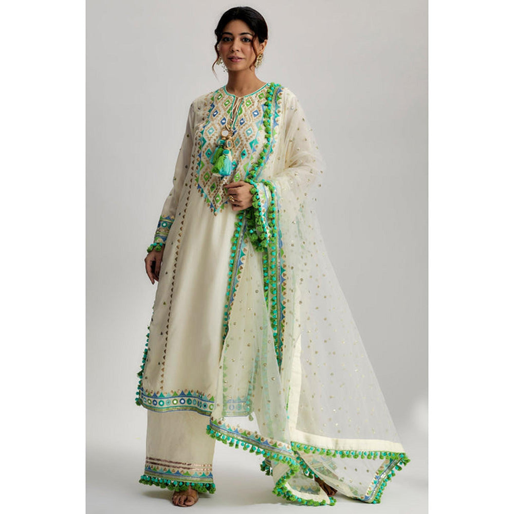Gopi Vaid Nishika Long Kurta With Palazzo