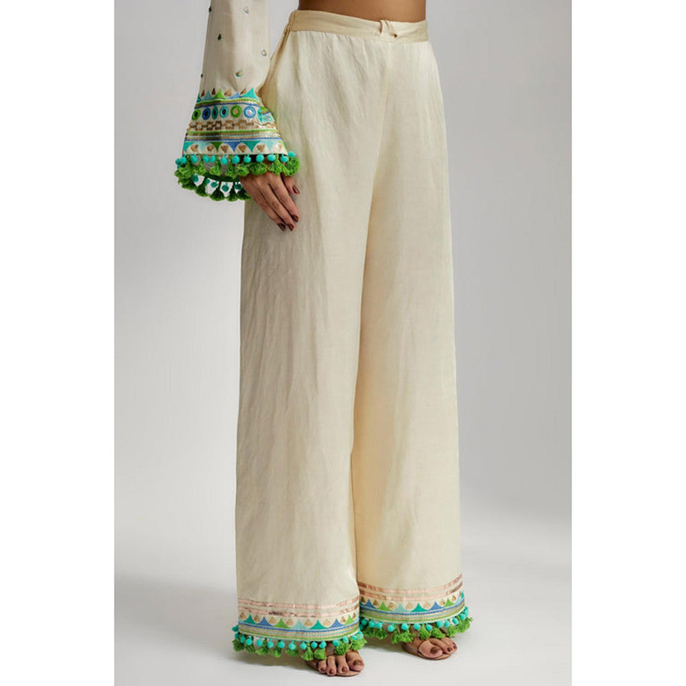 Gopi Vaid Nishika Long Kurta With Palazzo