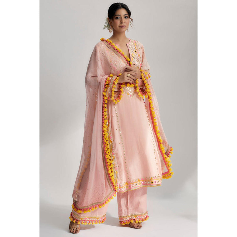 Gopi Vaid Nishika Long Kurta With Palazzo