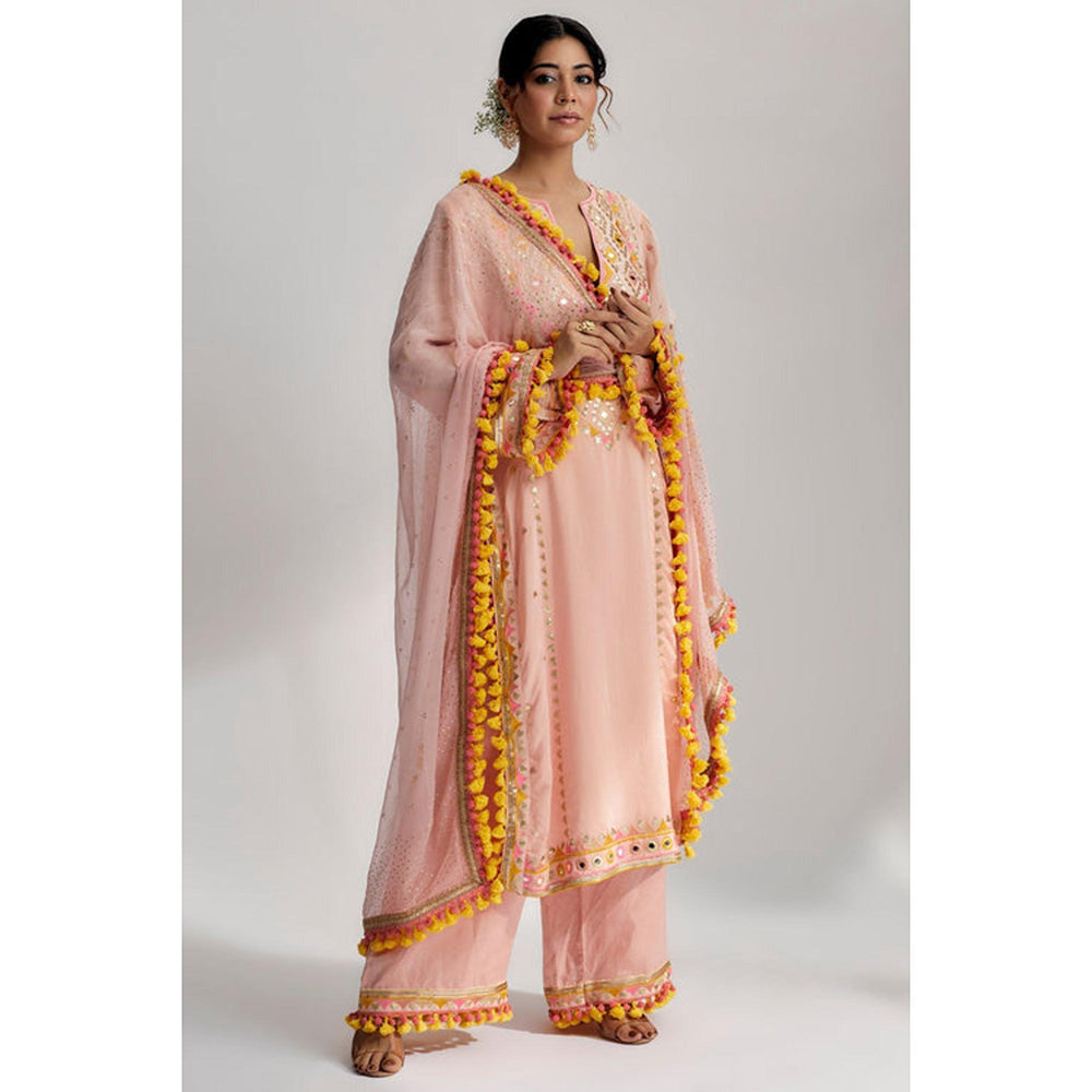 Gopi Vaid Nishika Long Kurta With Palazzo