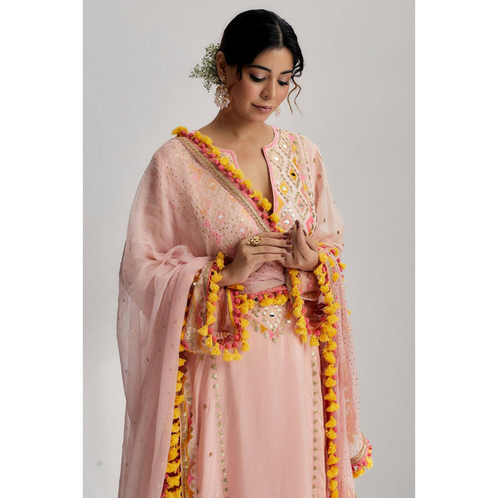Gopi Vaid Nishika Long Kurta With Palazzo