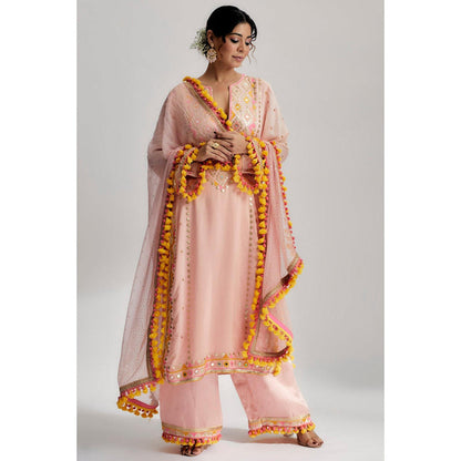 Gopi Vaid Nishika Long Kurta With Palazzo