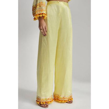 Gopi Vaid Nishika Long Kurta With Palazzo