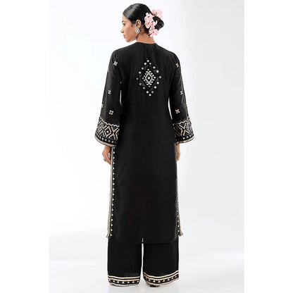 Gopi Vaid Nishika Long Kurta With Palazzo