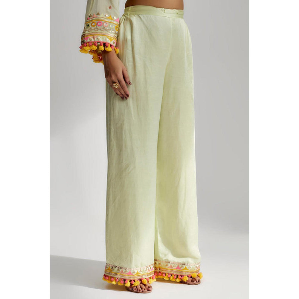Gopi Vaid Nishika Long Kurta With Palazzo -Saachi Bhasin