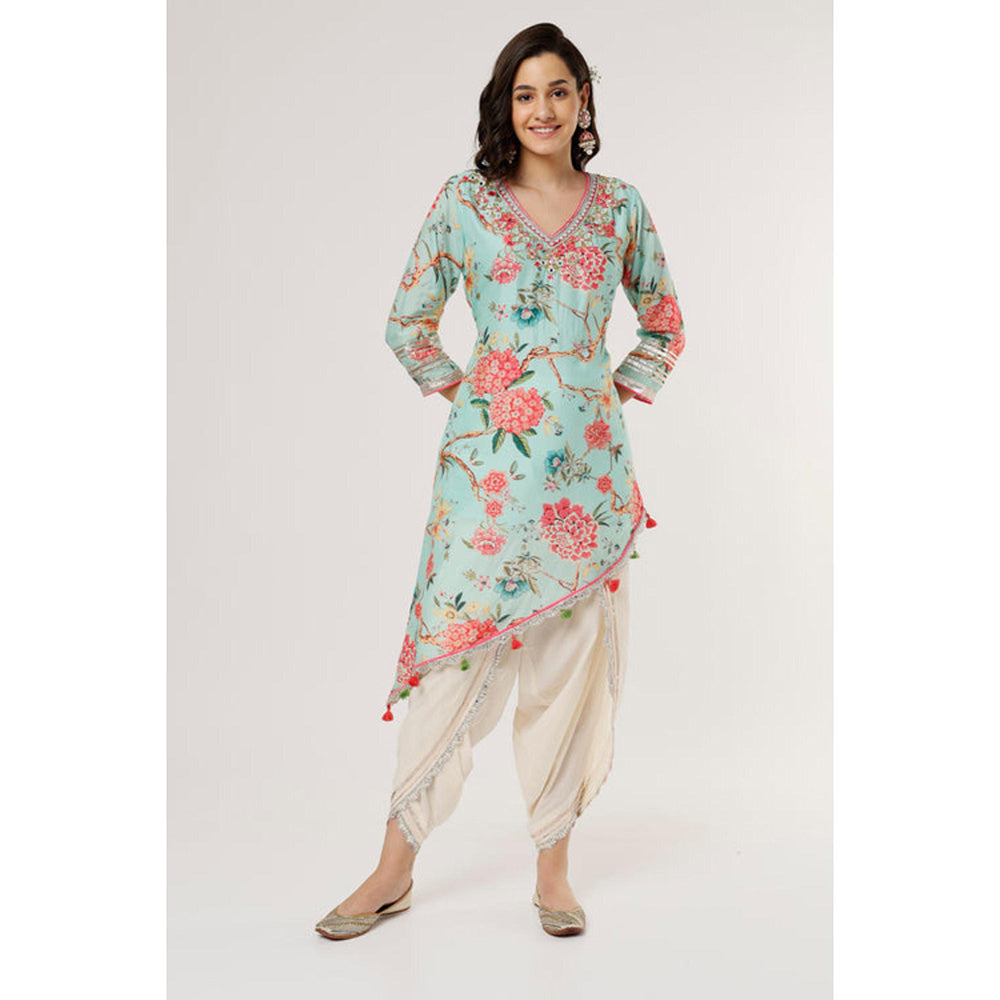 Gopi Vaid Aashna Asymmetrical Dhoti Set