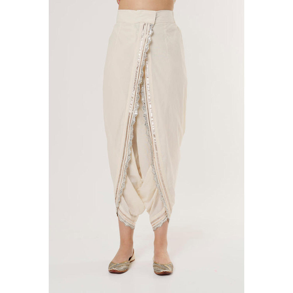 Gopi Vaid Aashna Asymmetrical Dhoti Set