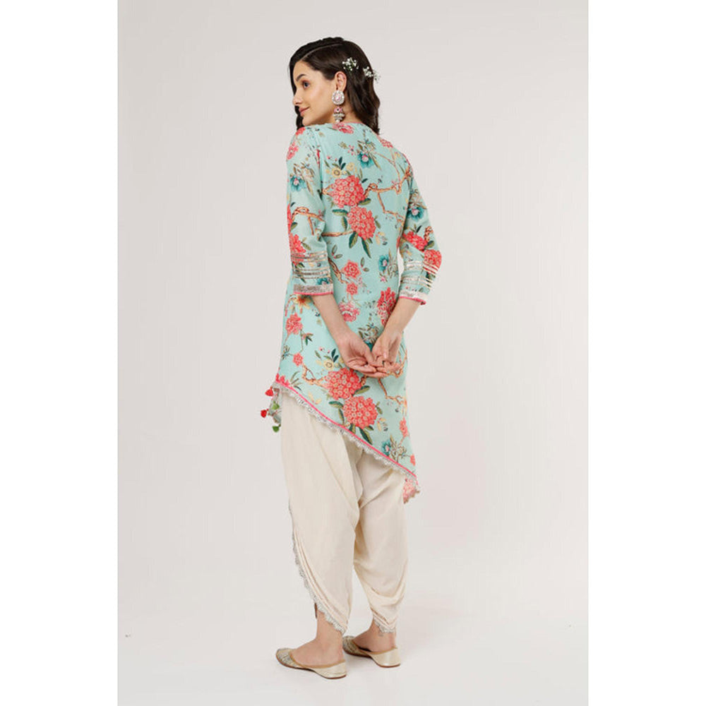Gopi Vaid Aashna Asymmetrical Dhoti Set
