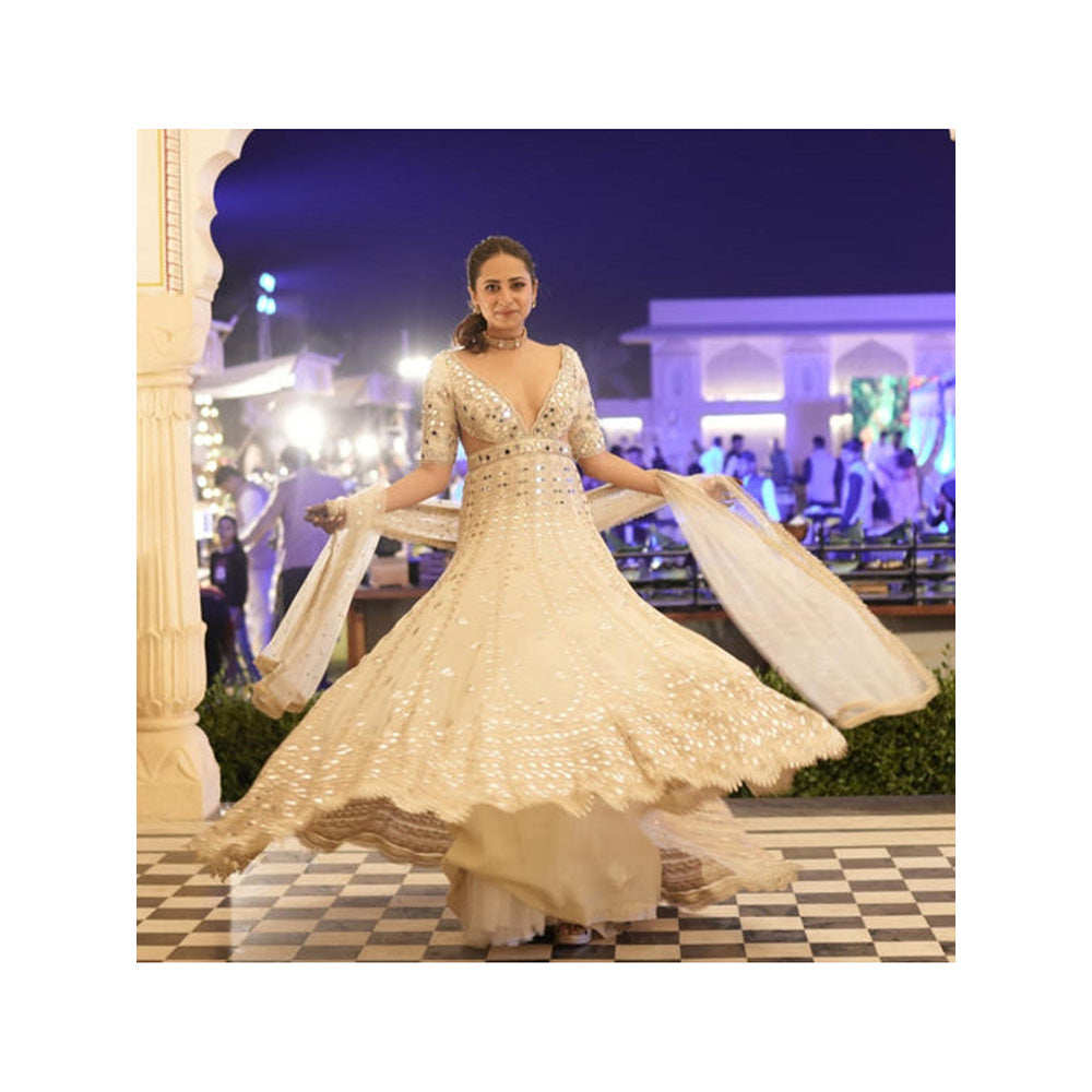 Gopi Vaid Aasmi Anarkali Set -Sargun Mehta