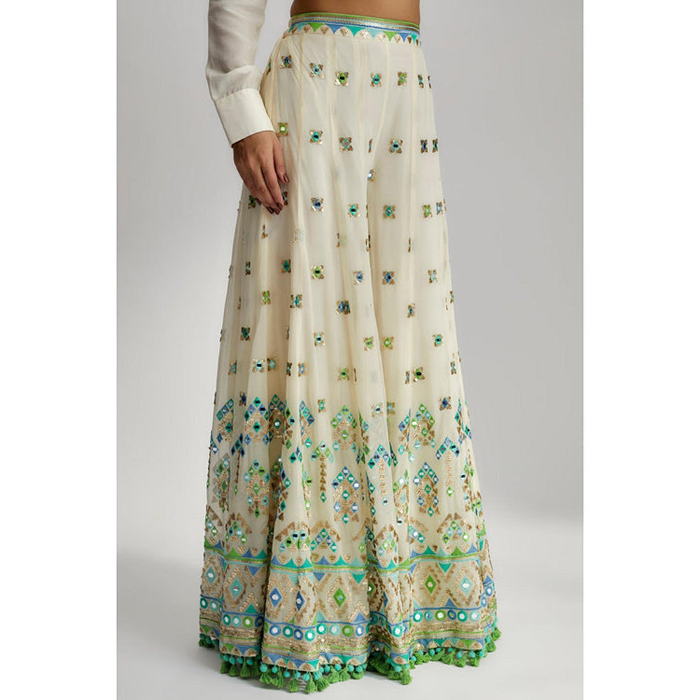 Gopi Vaid Aditi Rao Hydari In Amara Jacket Set with Flared Pants