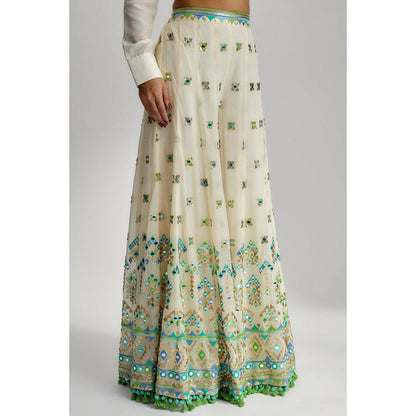 Gopi Vaid Aditi Rao Hydari In Amara Jacket Set with Flared Pants
