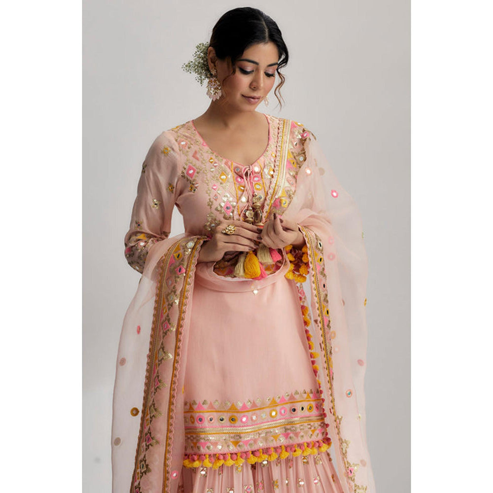 Gopi Vaid Aditi Rao Hydari In Friya Short Kurta Sharara Set