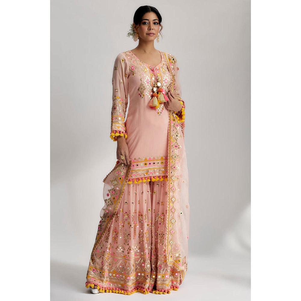 Gopi Vaid Aditi Rao Hydari In Friya Short Kurta Sharara Set