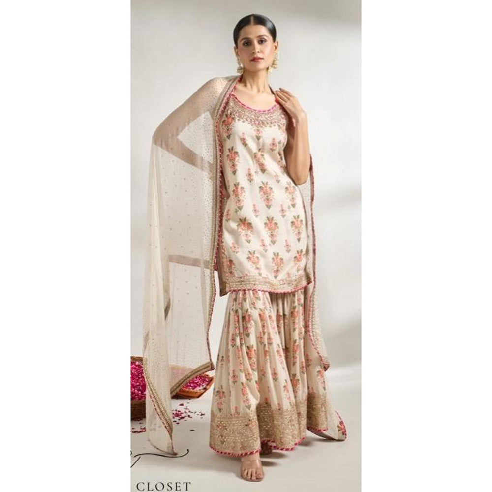 Gopi Vaid Advika Strappy Sharara Set- Rasha Thadani