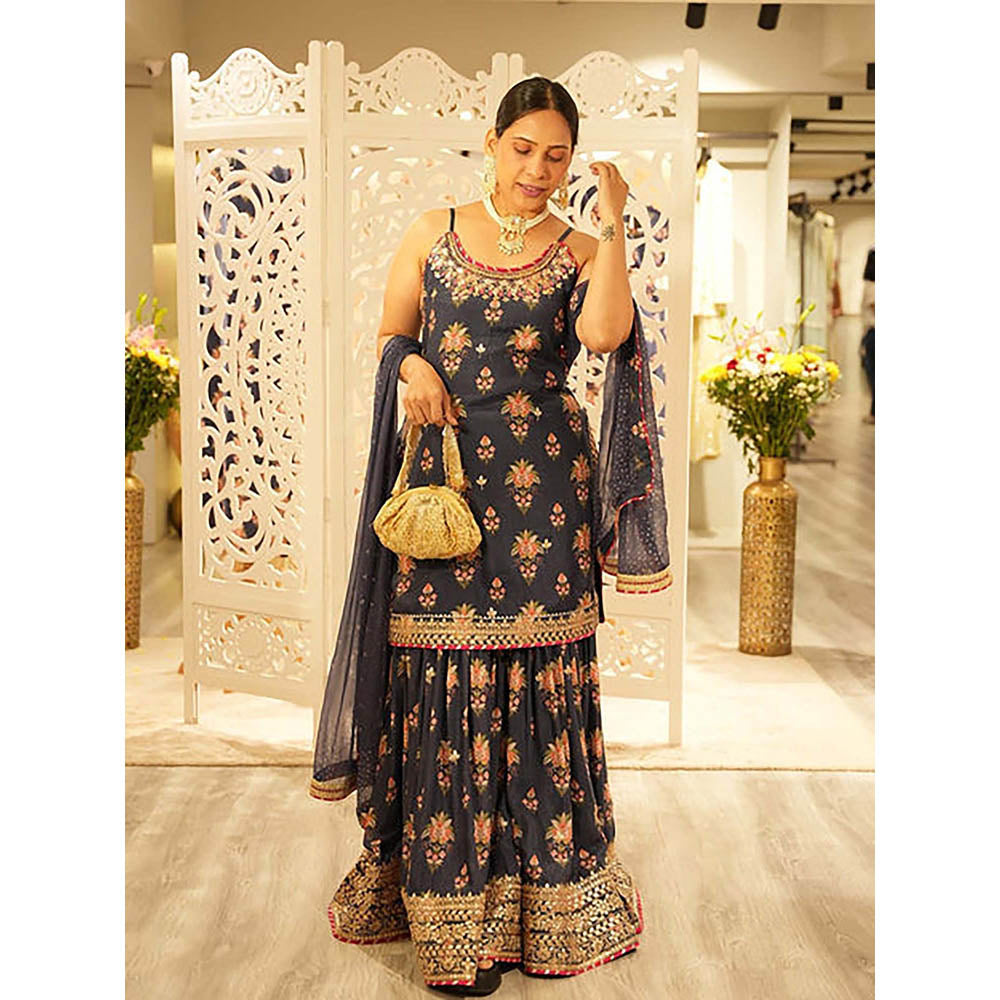 Gopi Vaid Advika Strappy Sharara Set-Neha Jain