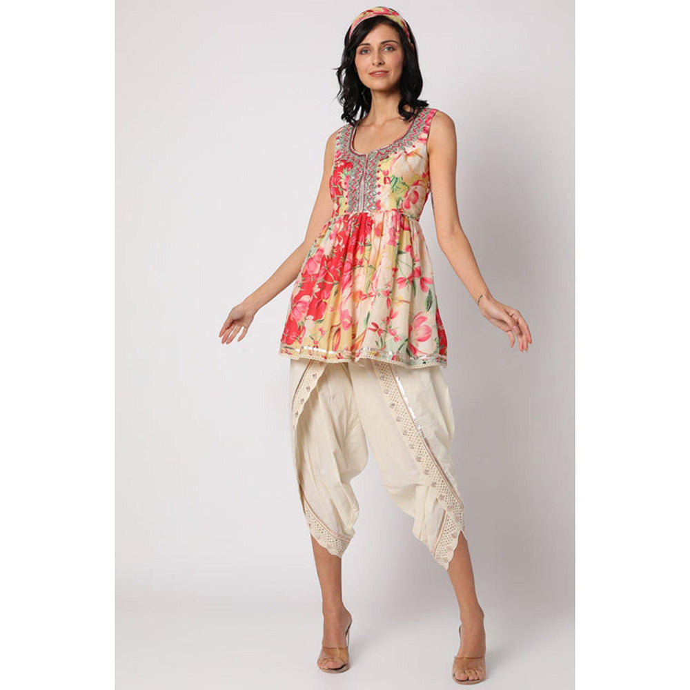 Gopi Vaid Nikki Tamboli in Khushi Peplum Dhoti Set