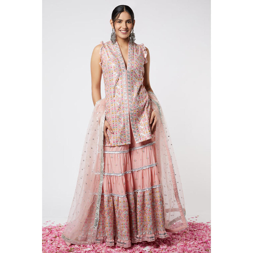 Gopi Vaid Noor Sleeveless Sharara Set