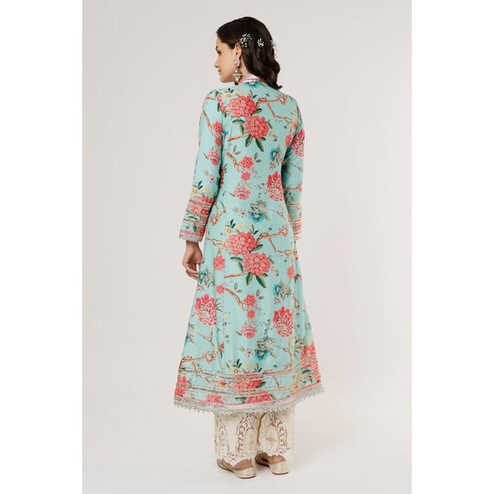 Gopi Vaid Kawal Jacket style Tunic Set with Dupatta
