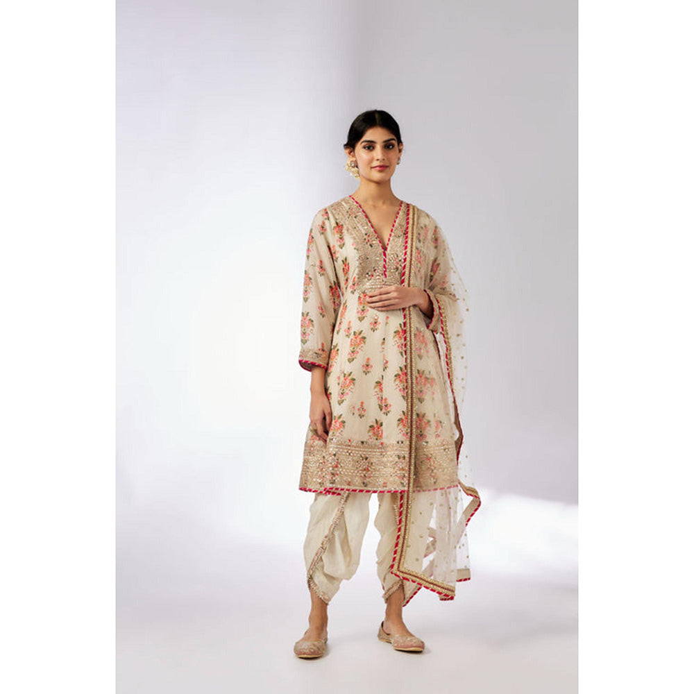 Gopi Vaid Ekta AG Dhoti Set-Huma Qureshi