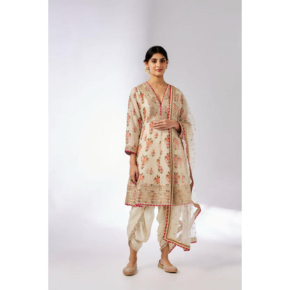 Gopi Vaid Ekta AG Dhoti Set-Huma Qureshi