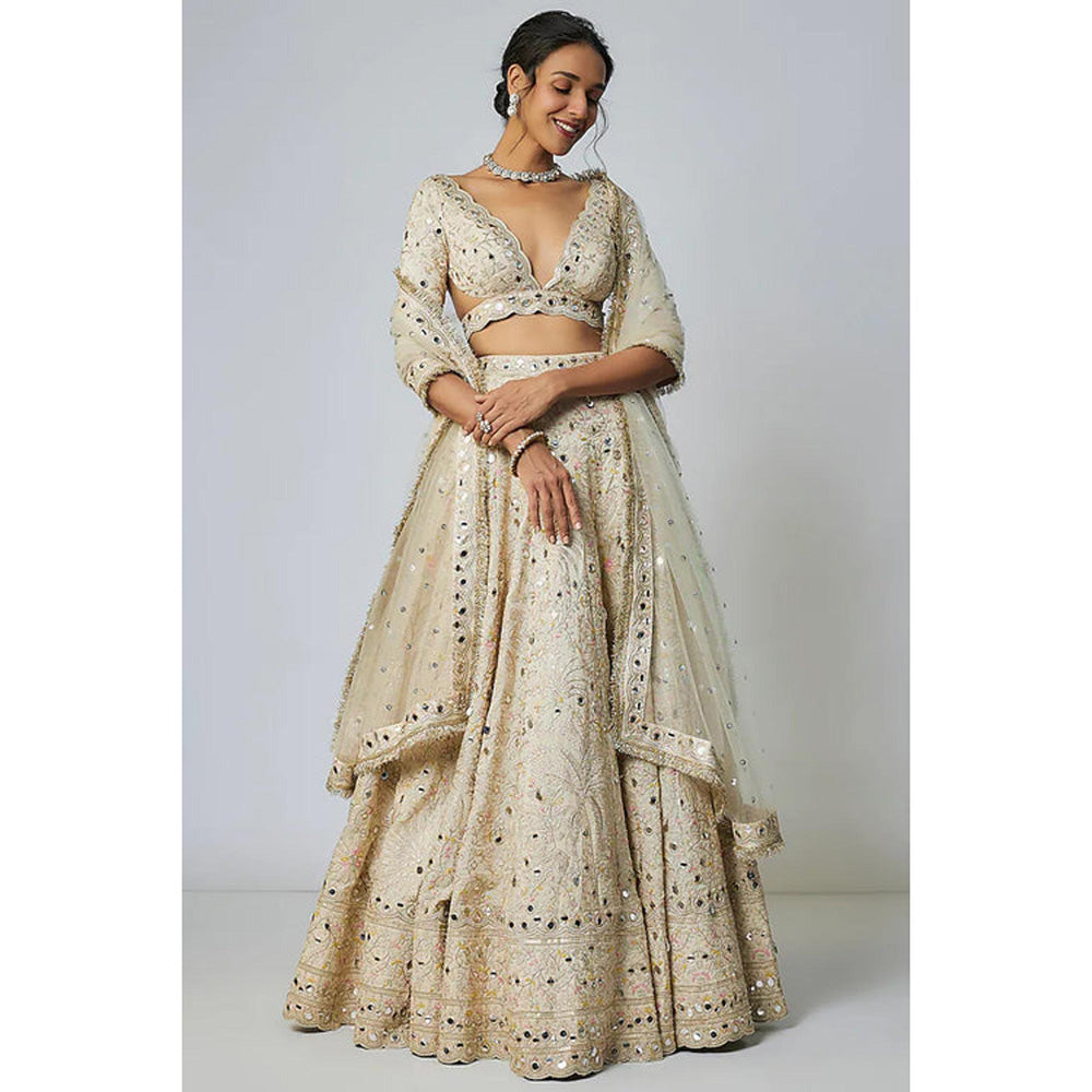 Gopi Vaid Raima Lehenga with Blouse and Dupatta
