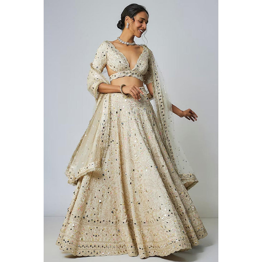 Gopi Vaid Raima Lehenga with Blouse and Dupatta