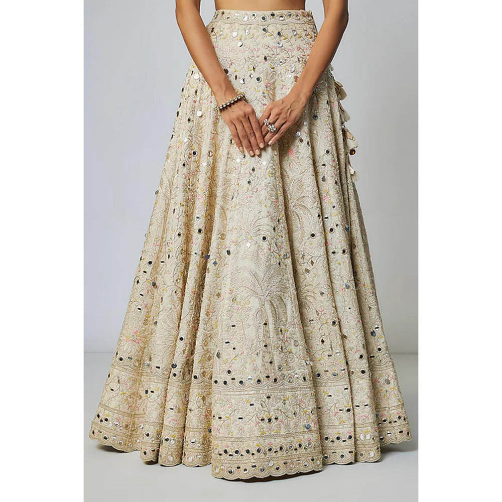 Gopi Vaid Raima Lehenga with Blouse and Dupatta