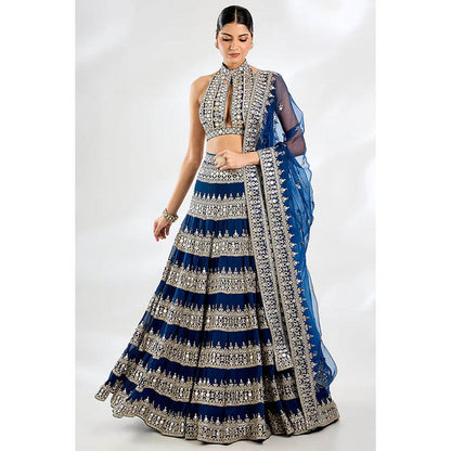 Gopi Vaid Farheen Lehenga with Blouse and Dupatta