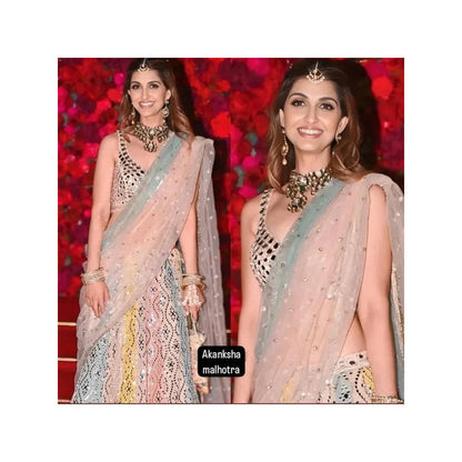 Gopi Vaid Mrunal Thakur In Ranjeeta Lehenga with Blouse and Dupatta