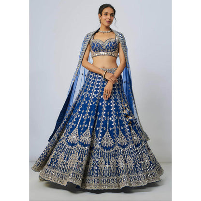Gopi Vaid Rudrani Lehenga with Blouse and Dupatta