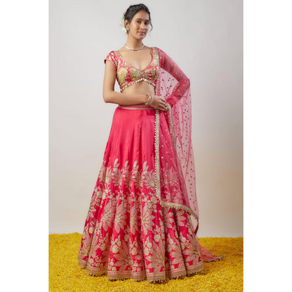 Gopi Vaid Alaya Lehenga with Blouse and Dupatta