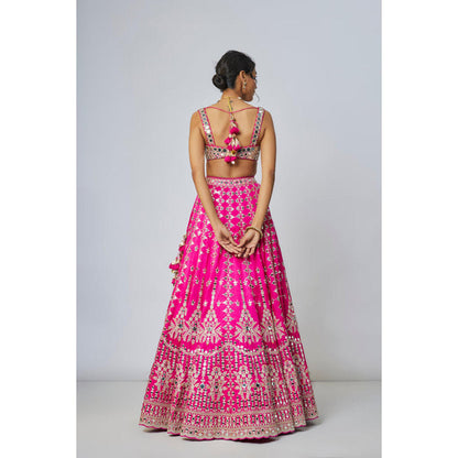 Gopi Vaid Sharvani Lehenga with Blouse and Dupatta
