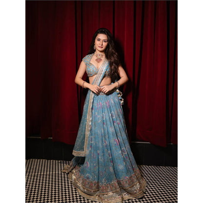 Gopi Vaid Avneet Kaur In Zil Lehenga with Blouse and Dupatta