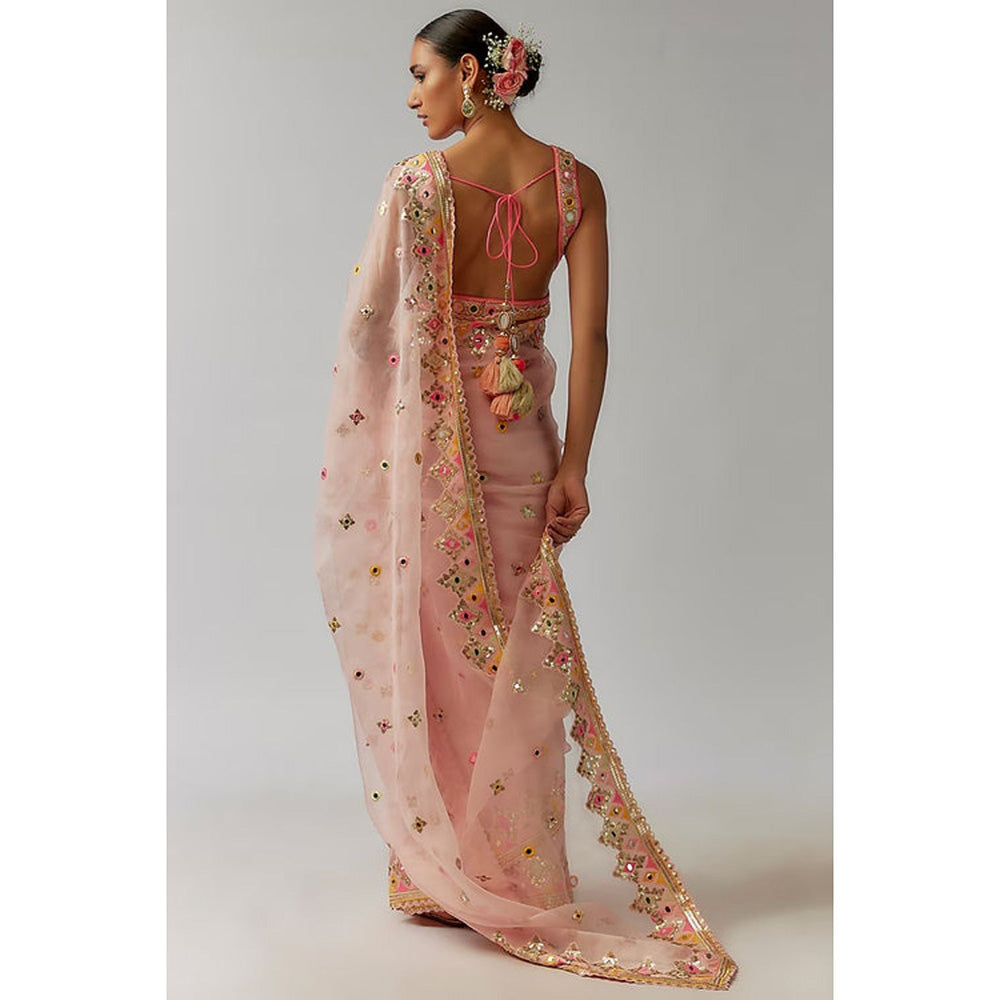 Gopi Vaid Maahi Saree with Stitched Blouse