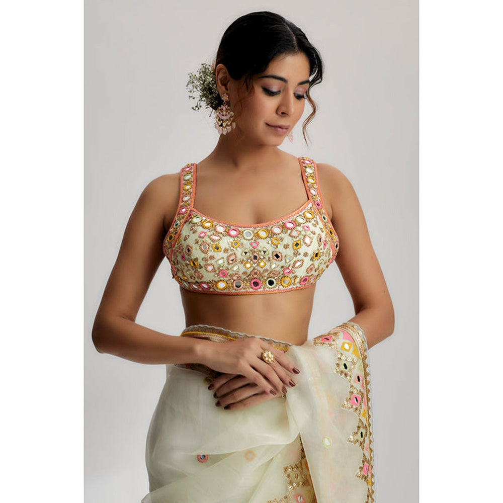 Gopi Vaid Maahi Saree with Stitched Blouse