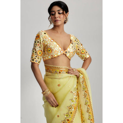 Gopi Vaid Aditi Rao Hydari In Priyal Saree with Stitched Blouse