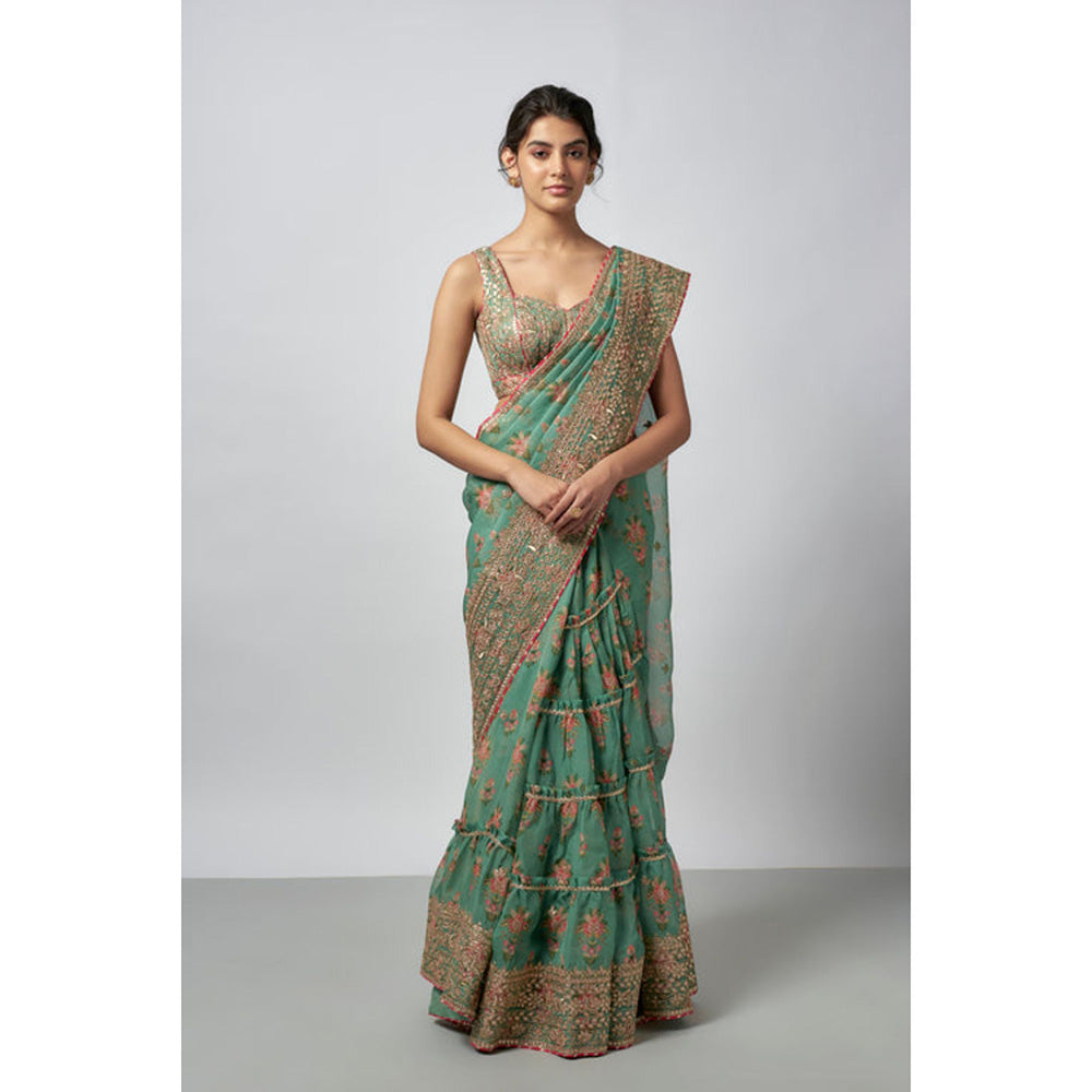 Gopi Vaid Mahira Saree with Stitched Blouse