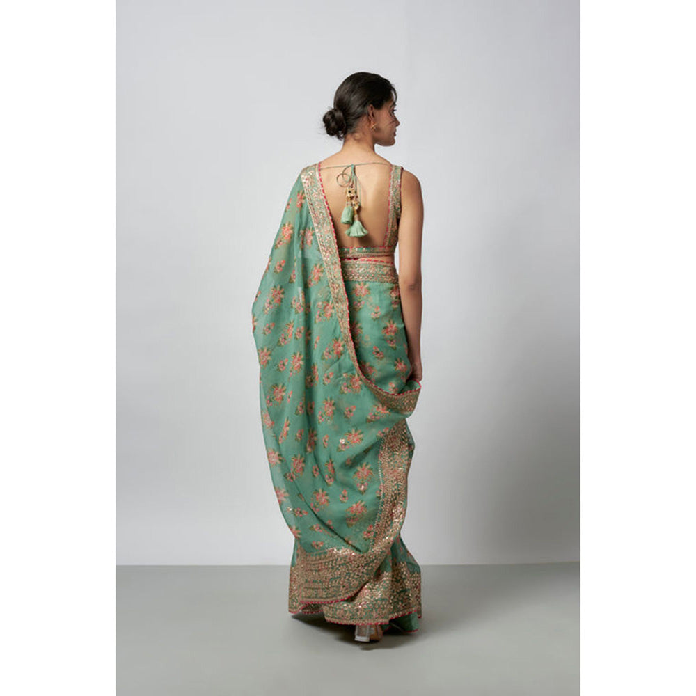 Gopi Vaid Mahira Saree with Stitched Blouse