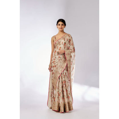 Gopi Vaid Mahira Saree with Stitched Blouse