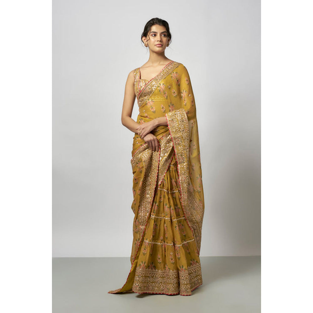 Gopi Vaid Mahira Saree with Stitched Blouse