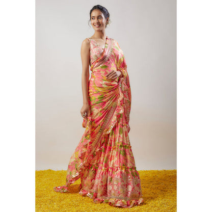 Gopi Vaid Naina Saree with Stitched Blouse