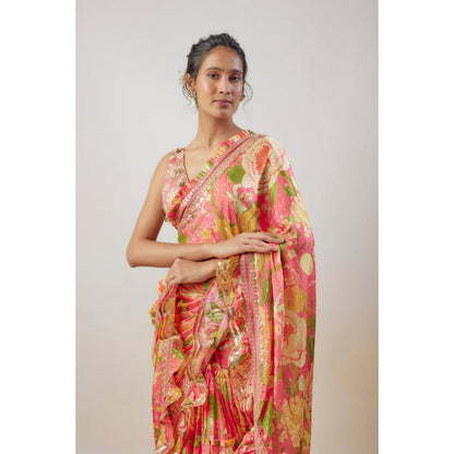 Gopi Vaid Naina Saree with Stitched Blouse