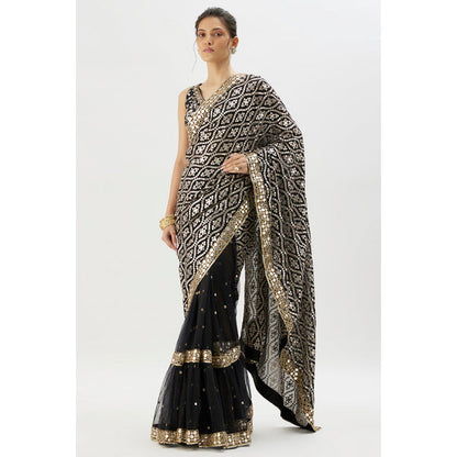 Gopi Vaid Mirai Saree with Stitched Blouse