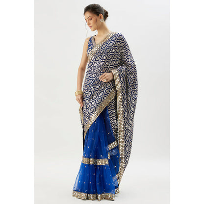 Gopi Vaid Mirai Saree with Stitched Blouse